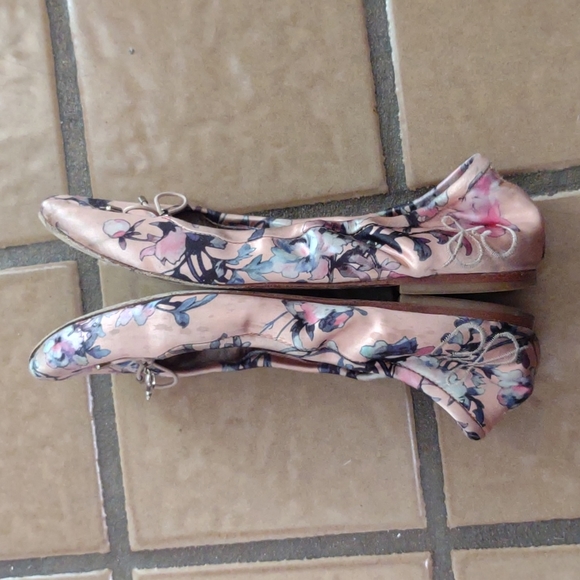 Well-used Sam Edelman Felicia Flat Floral Satin - Picture 9 of 11